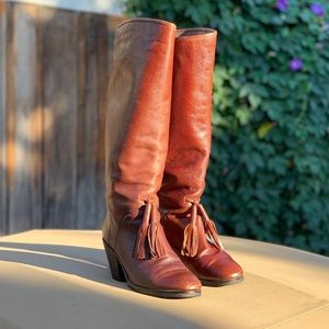 Rachel Comey Brown Carrier Tall Boot w Tassel sz 8